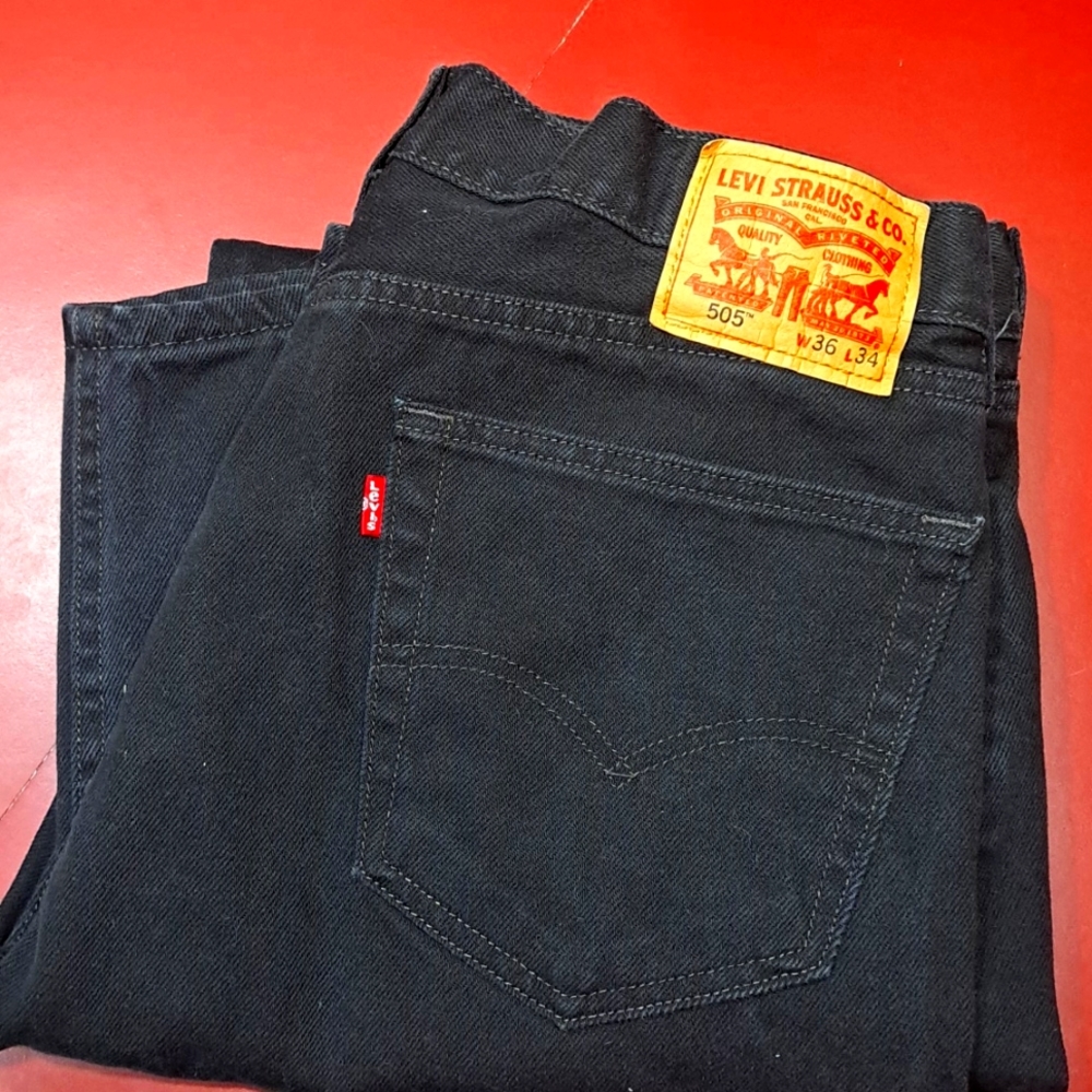 Men's Levi's 505 Black Jeans